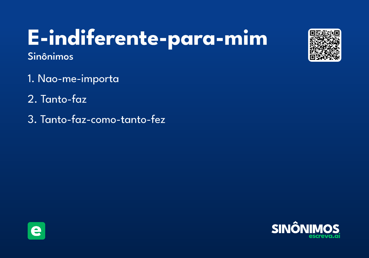 e-indiferente-para-mim