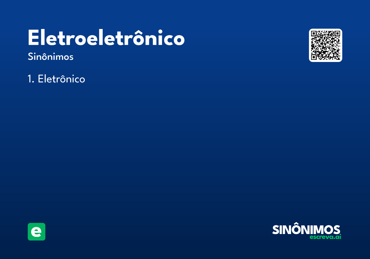 eletroeletrônico