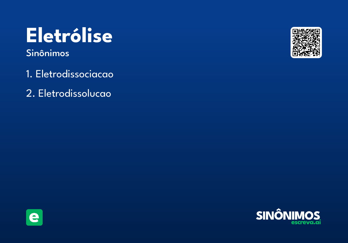 eletrólise