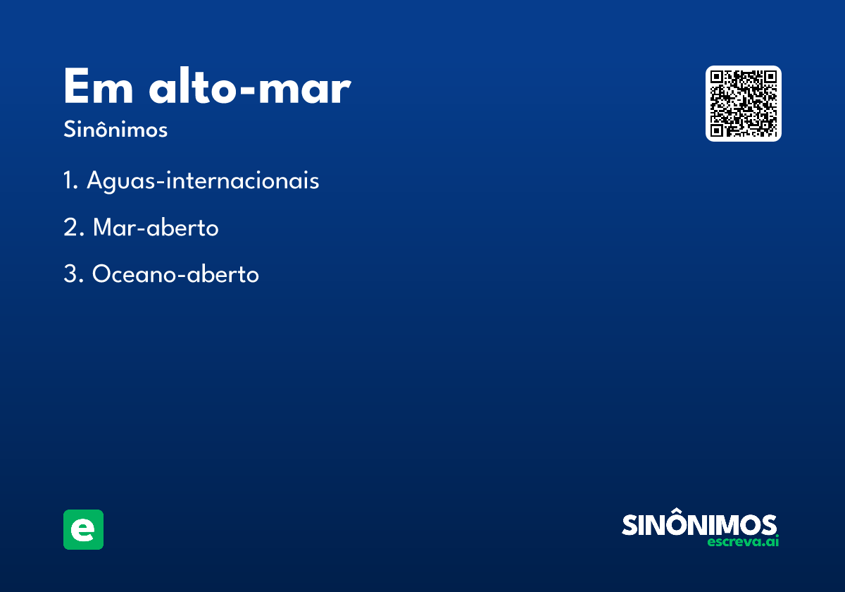 em alto-mar