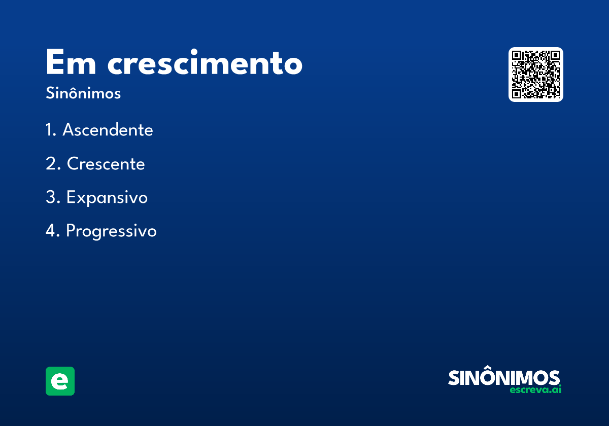 em crescimento