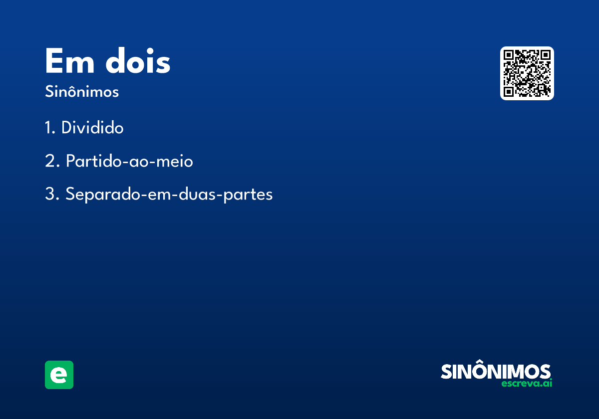 em dois