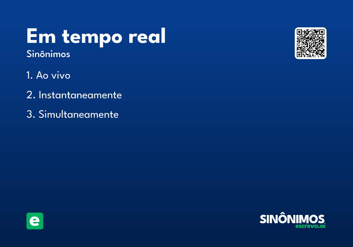 em tempo real