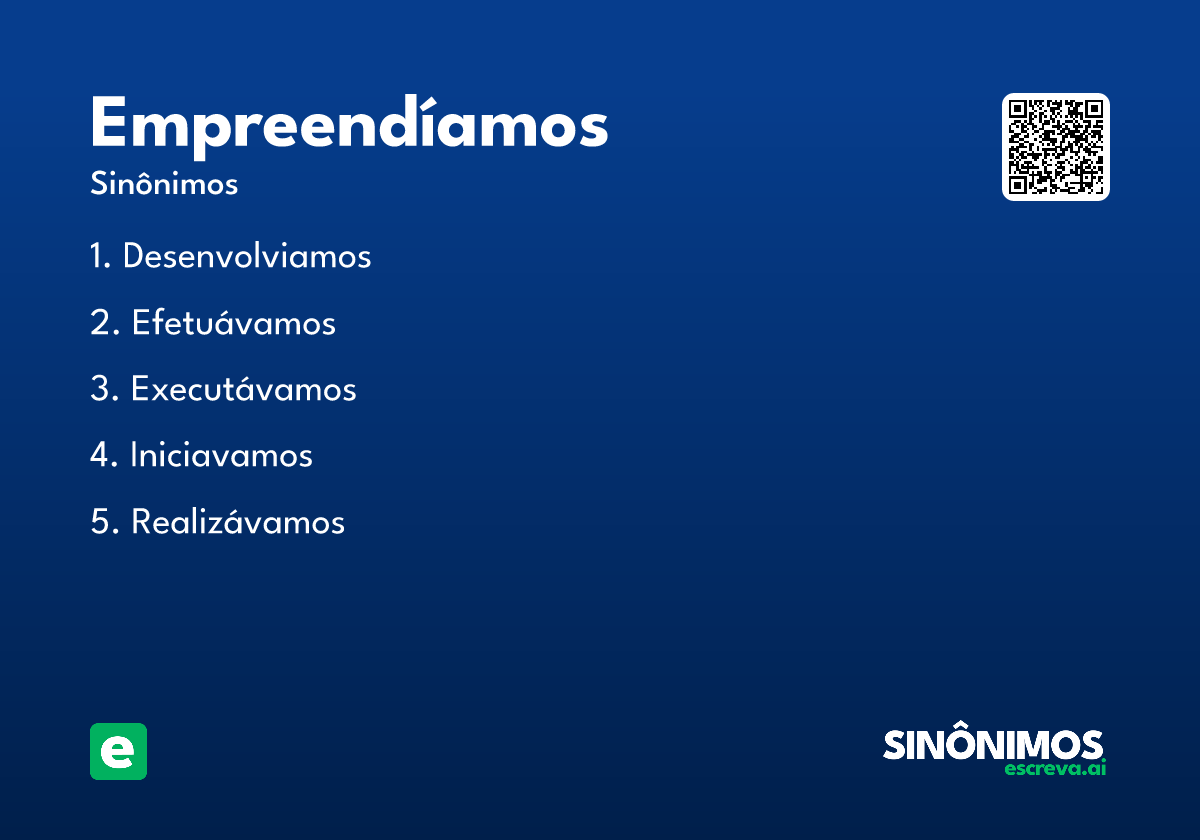 empreendíamos