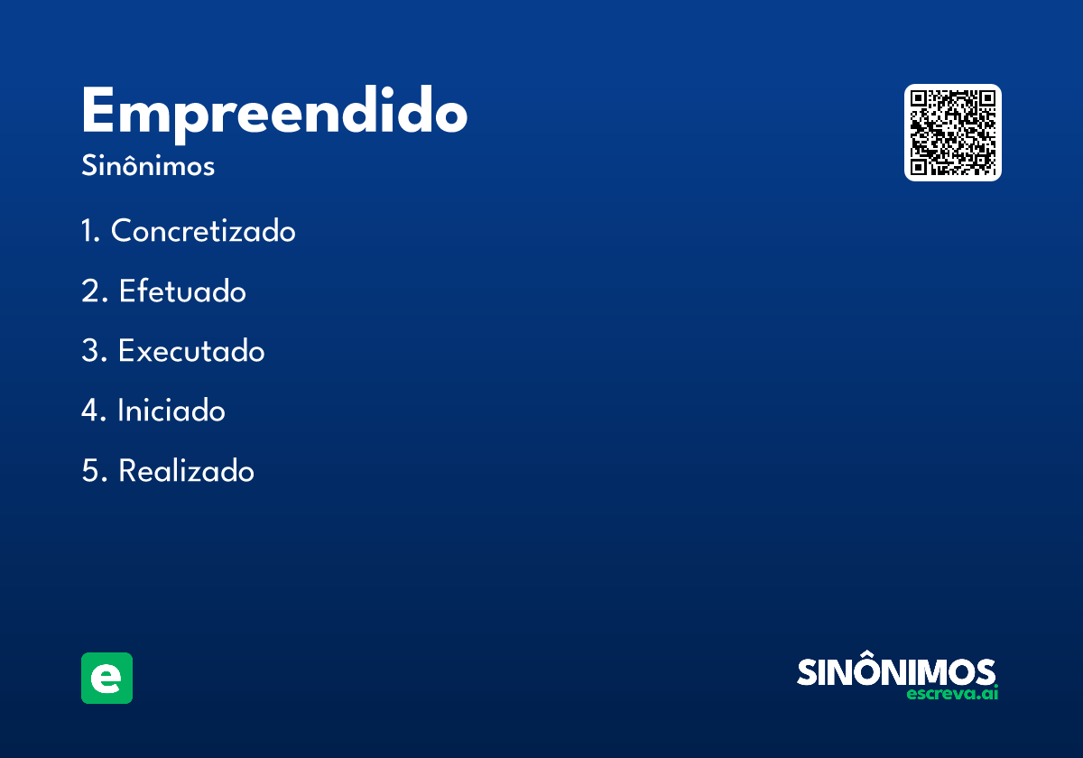 empreendido