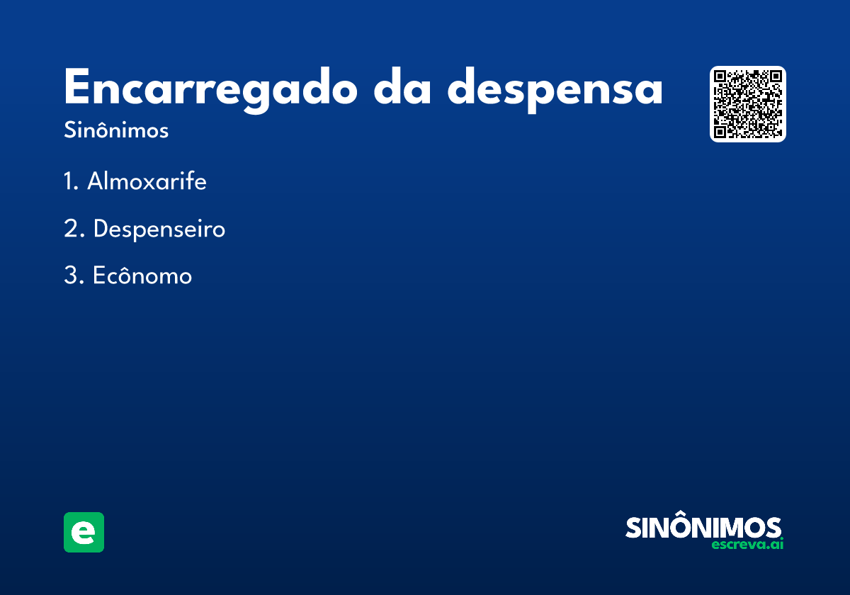 encarregado da despensa