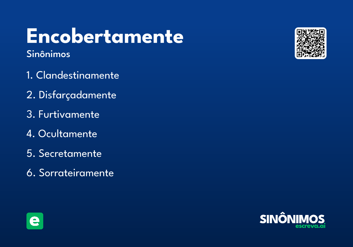 encobertamente