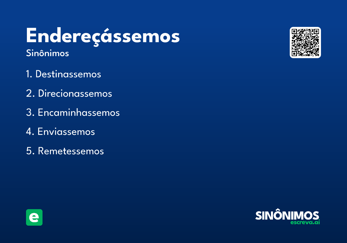 endereçássemos