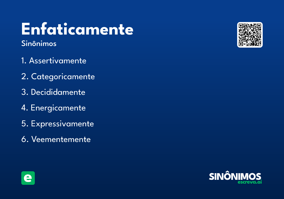 enfaticamente