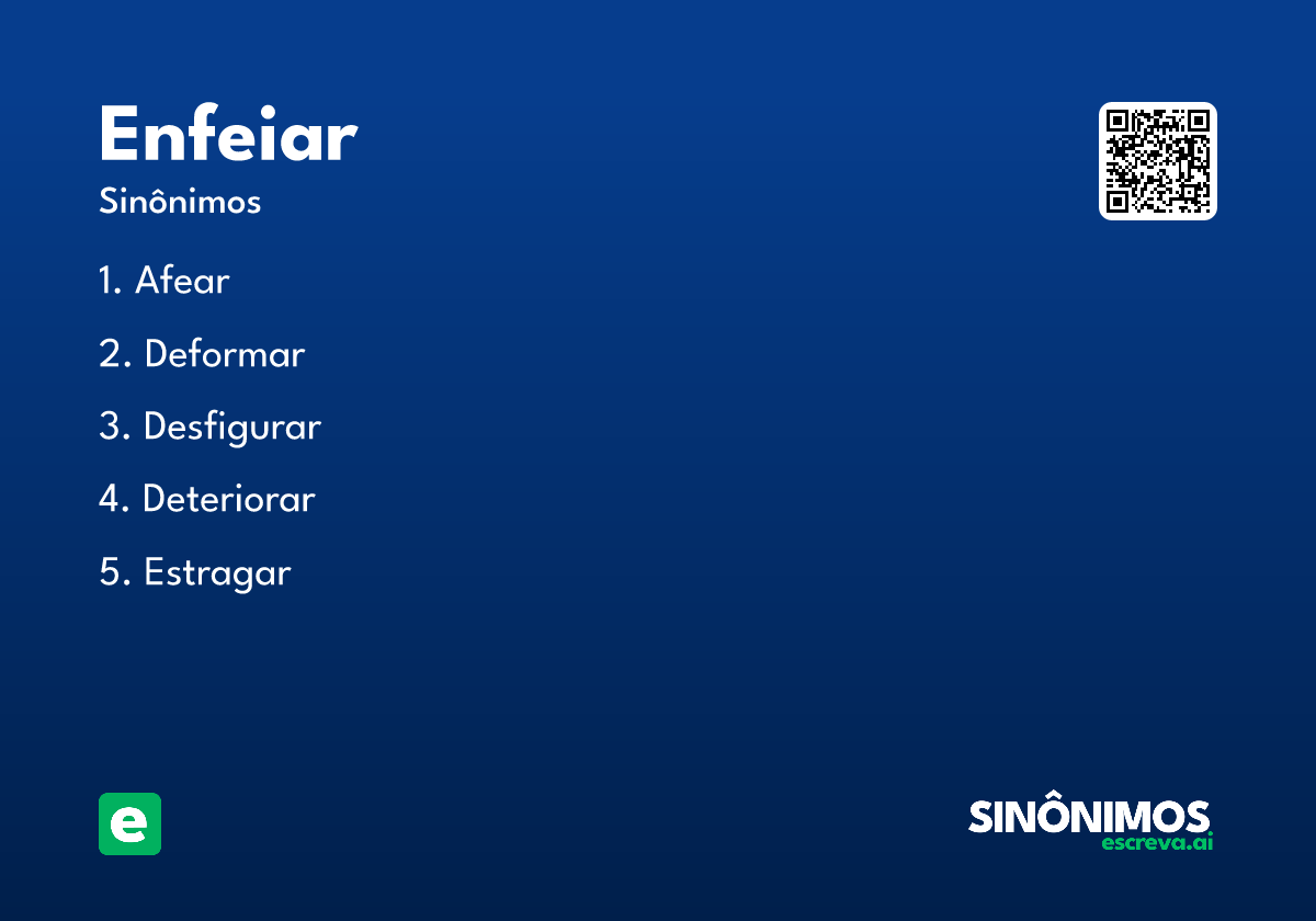 enfeiar