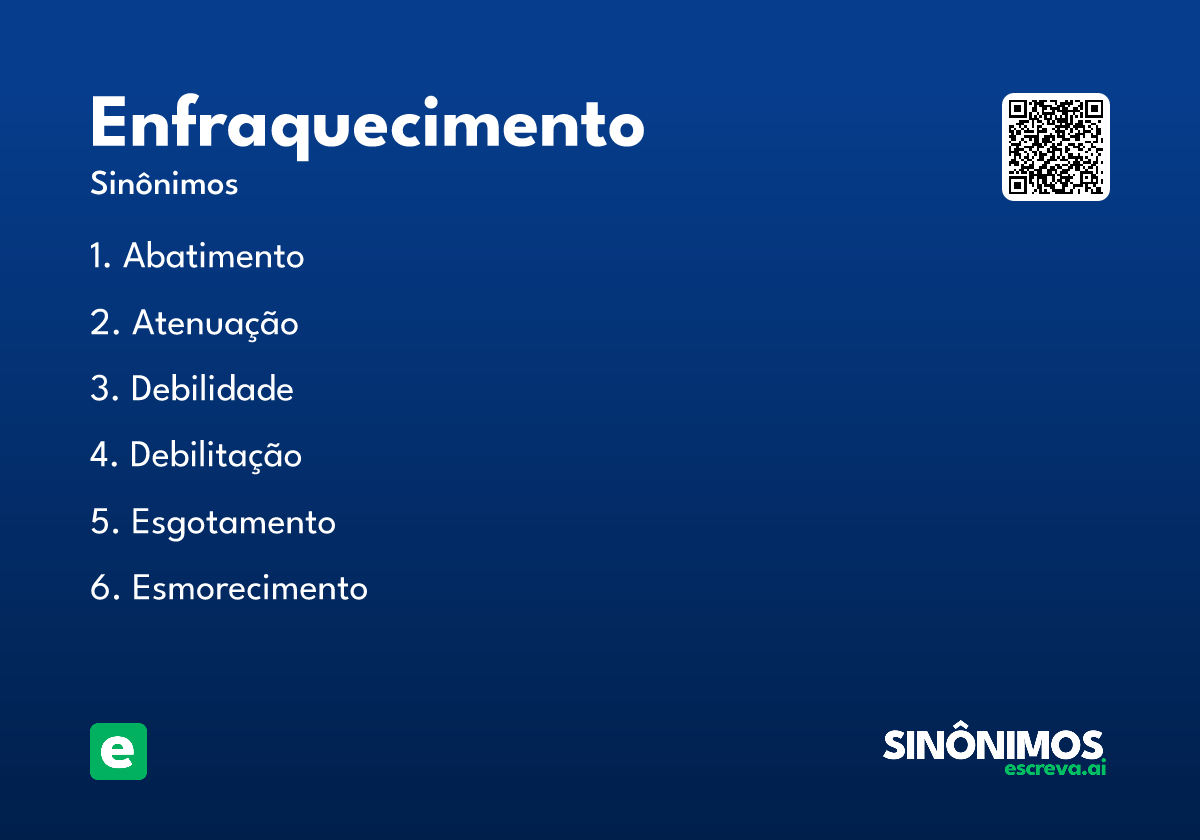 enfraquecimento