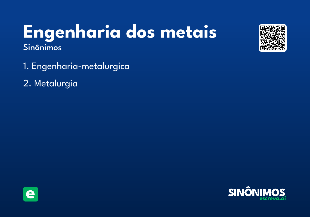engenharia dos metais
