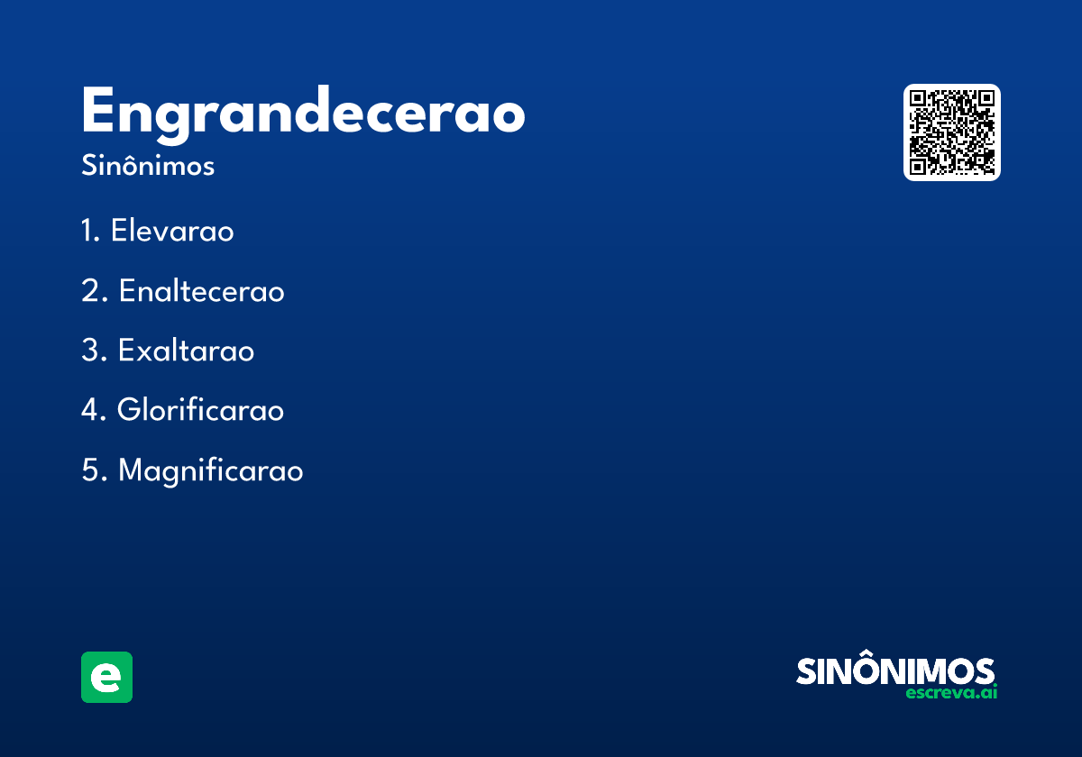 engrandecerao