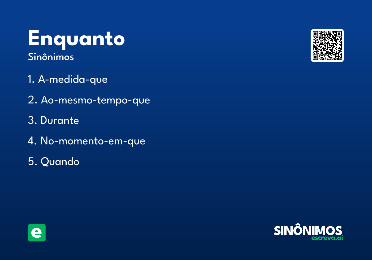 enquanto