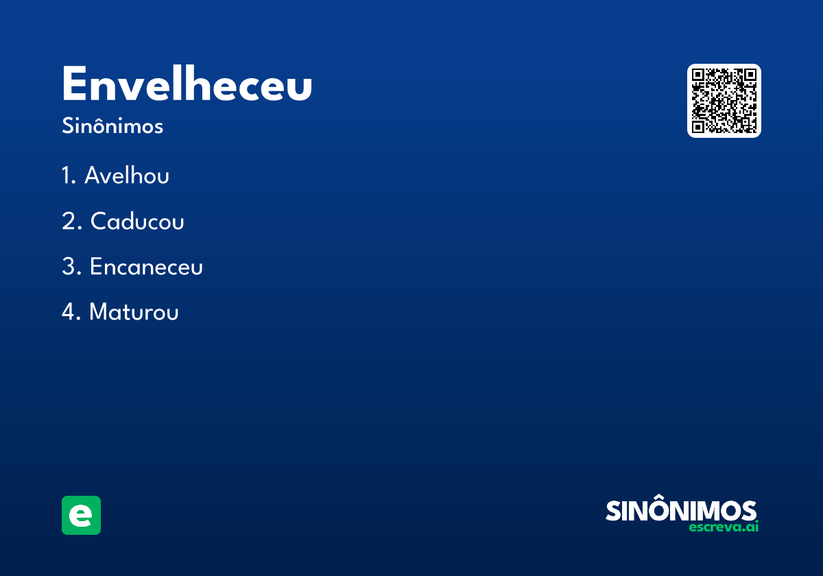 envelheceu