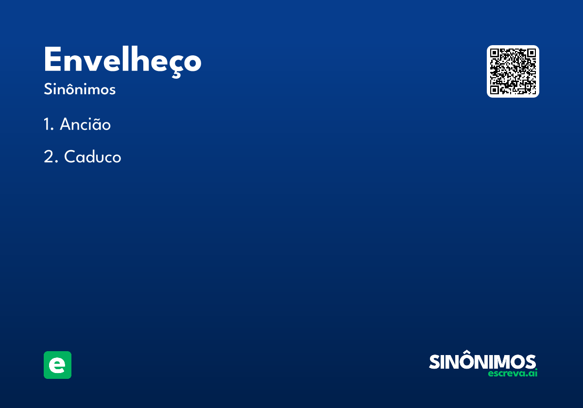envelheço