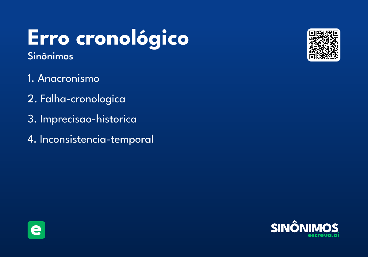 erro cronológico