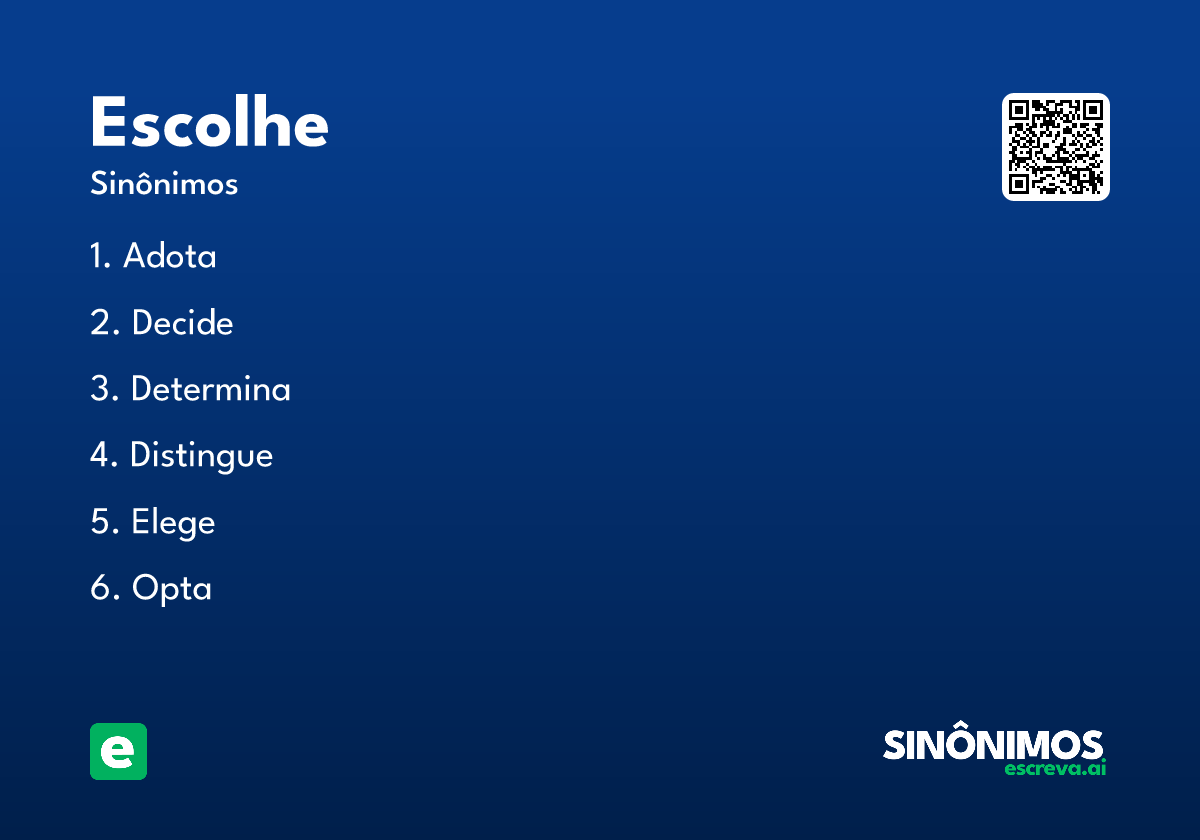escolhe