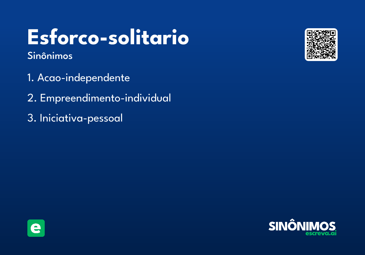 esforco-solitario