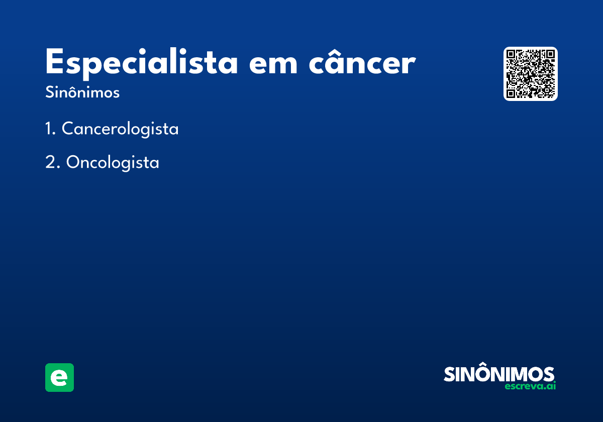 especialista em câncer