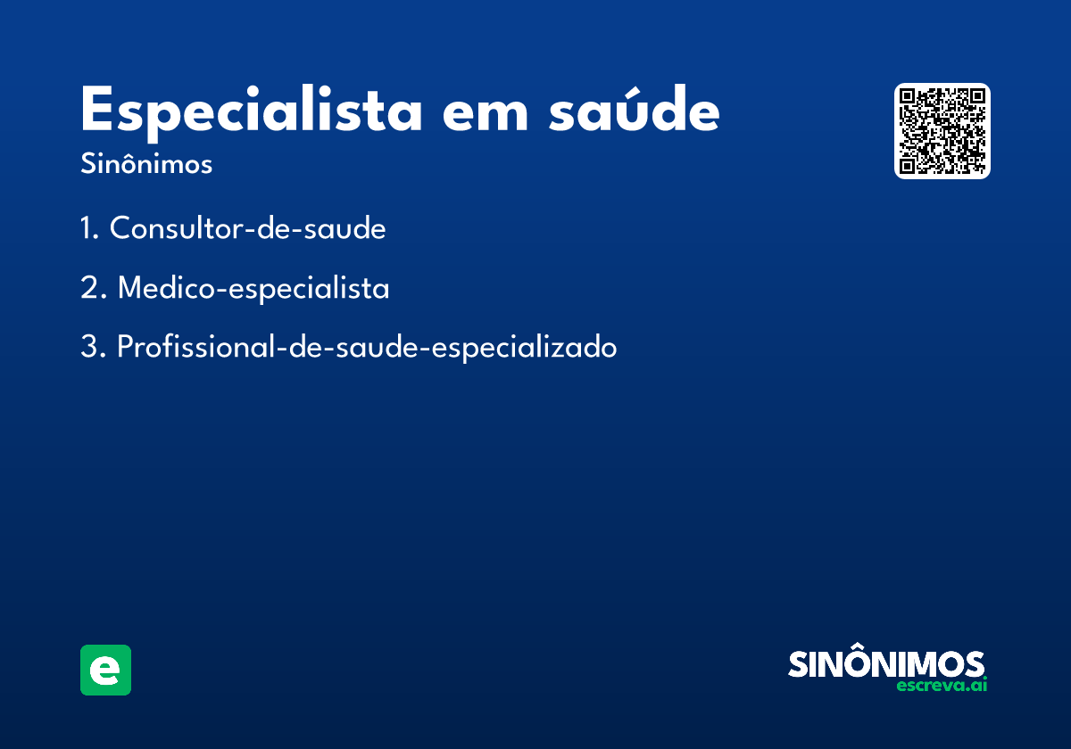 especialista em saúde