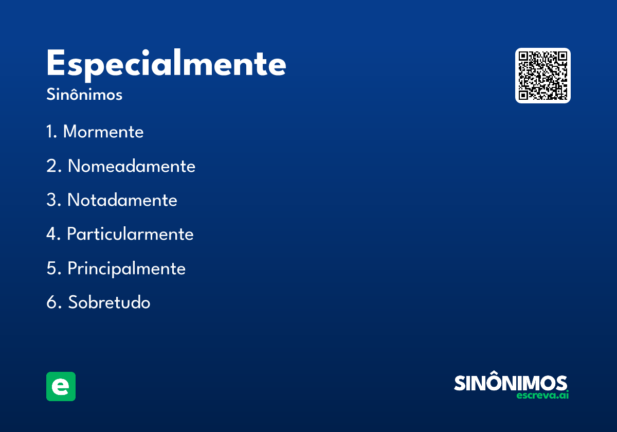 especialmente
