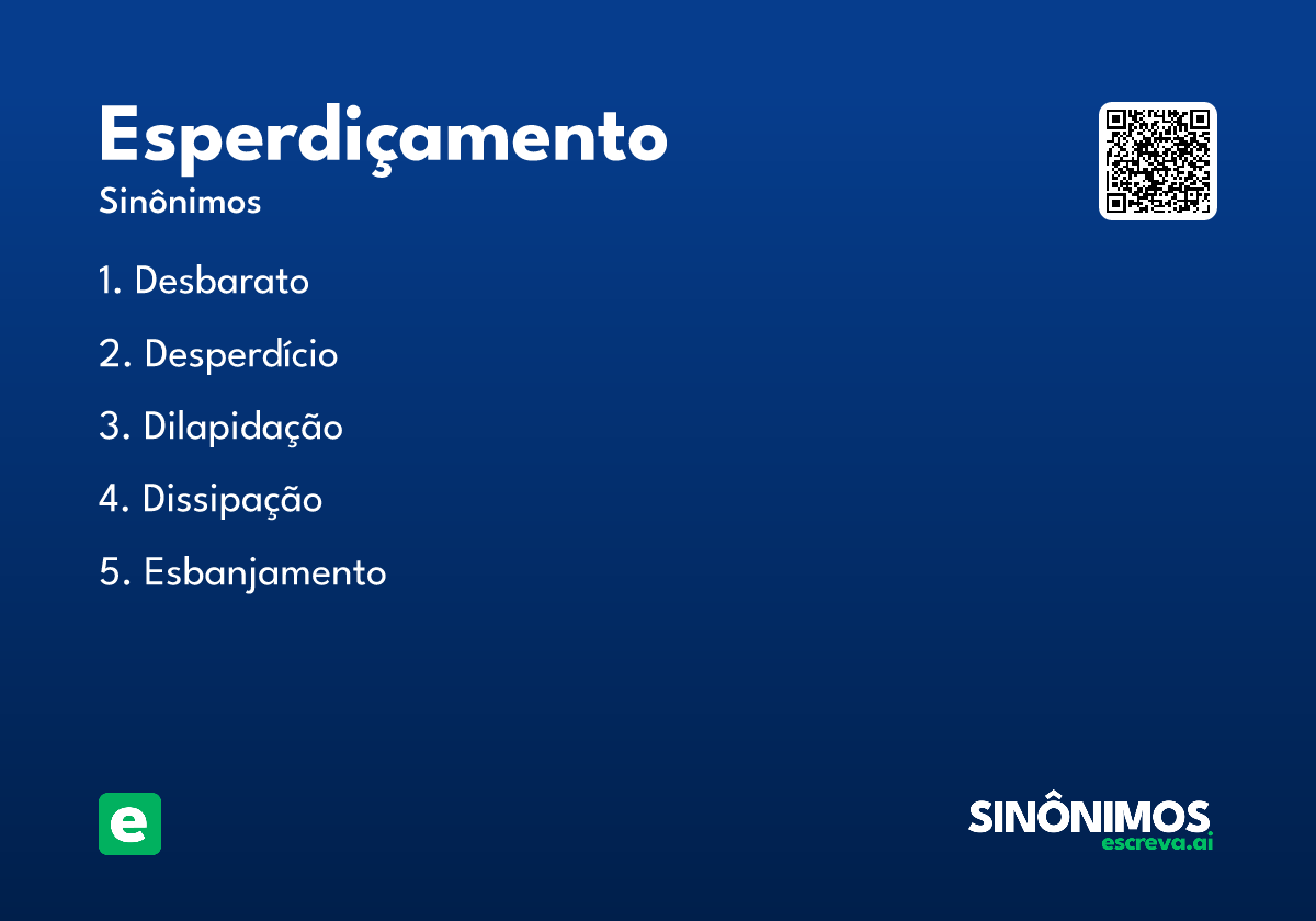 esperdiçamento