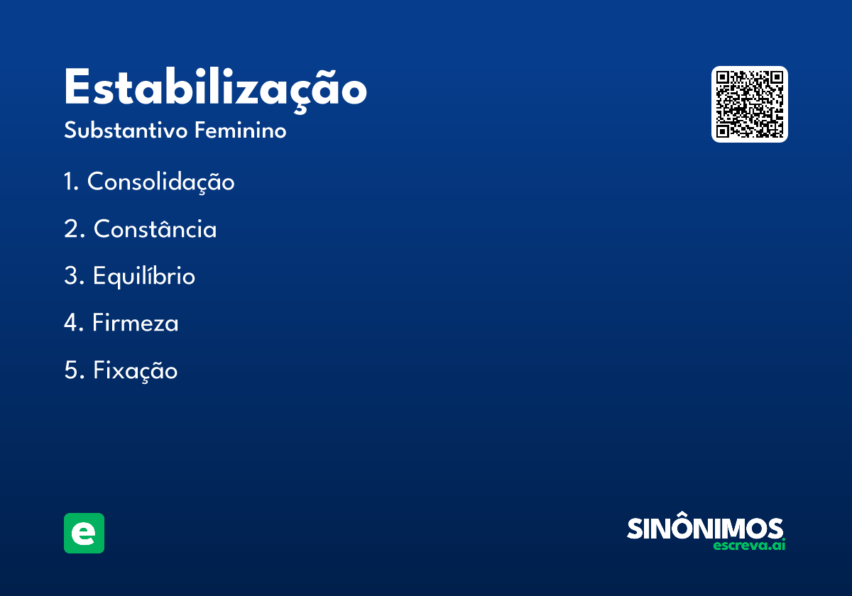 estabilização