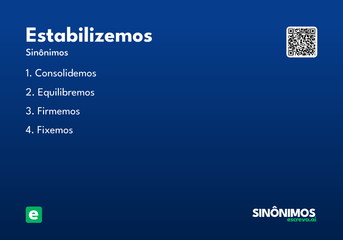 estabilizemos