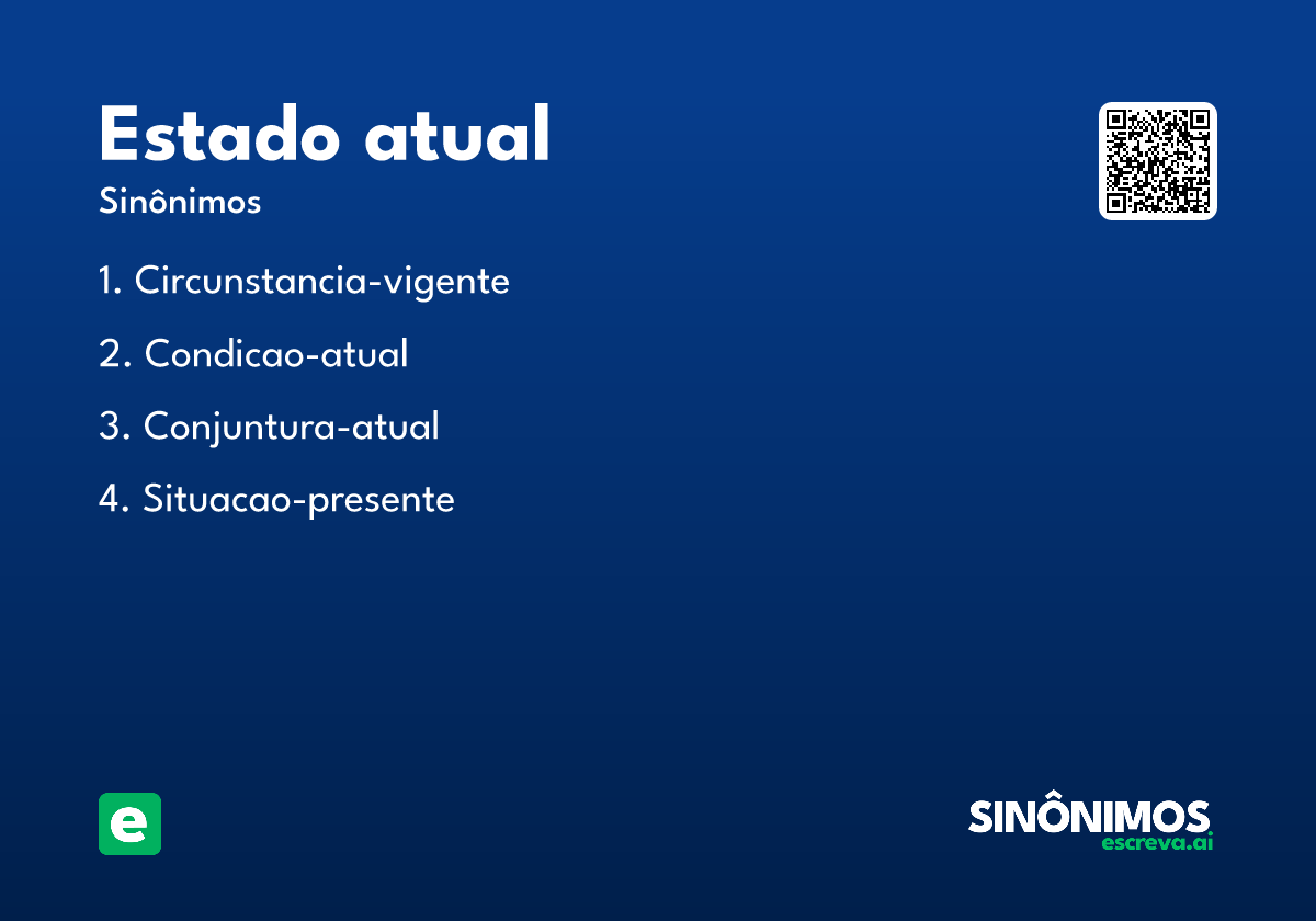estado atual