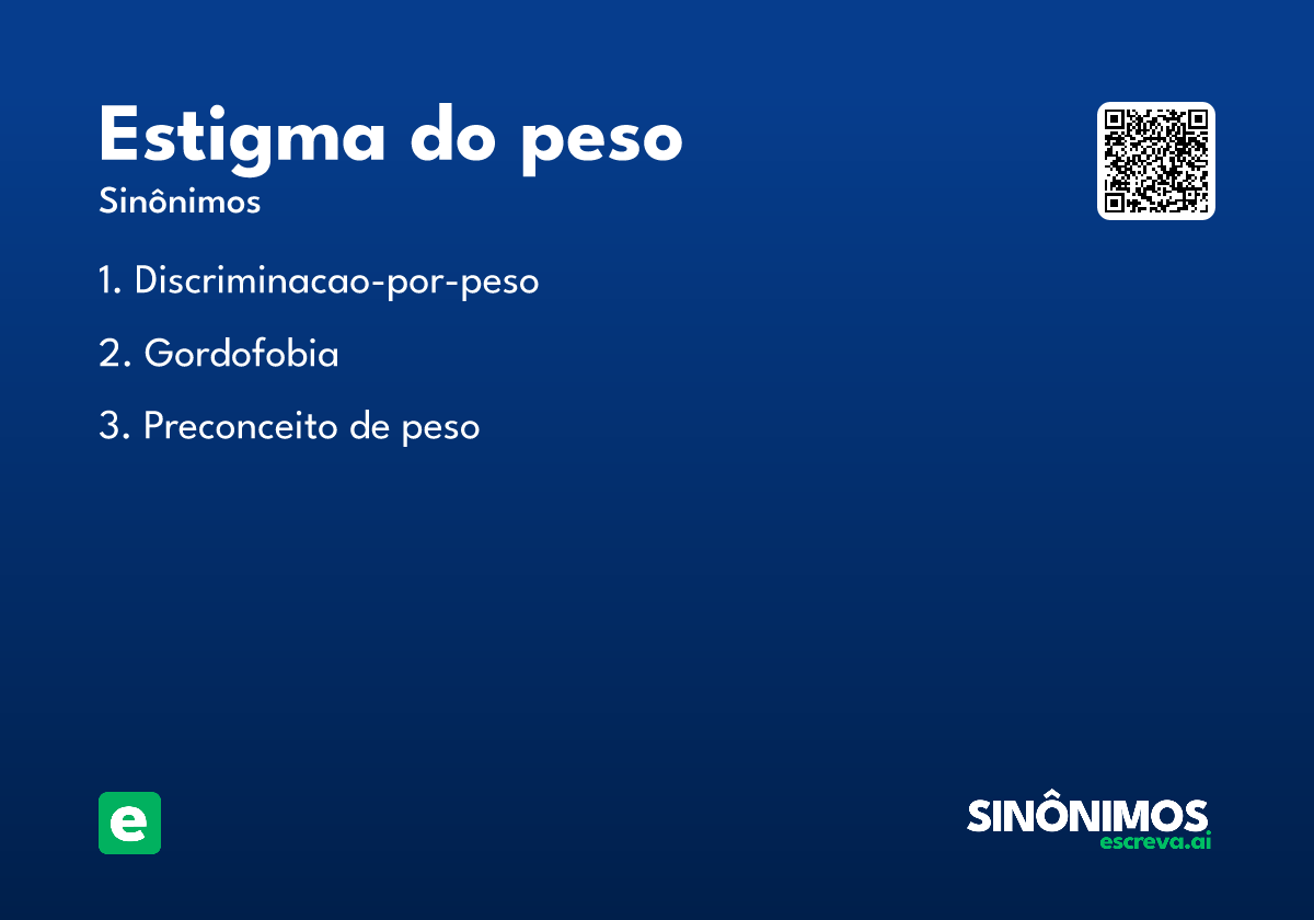 estigma do peso