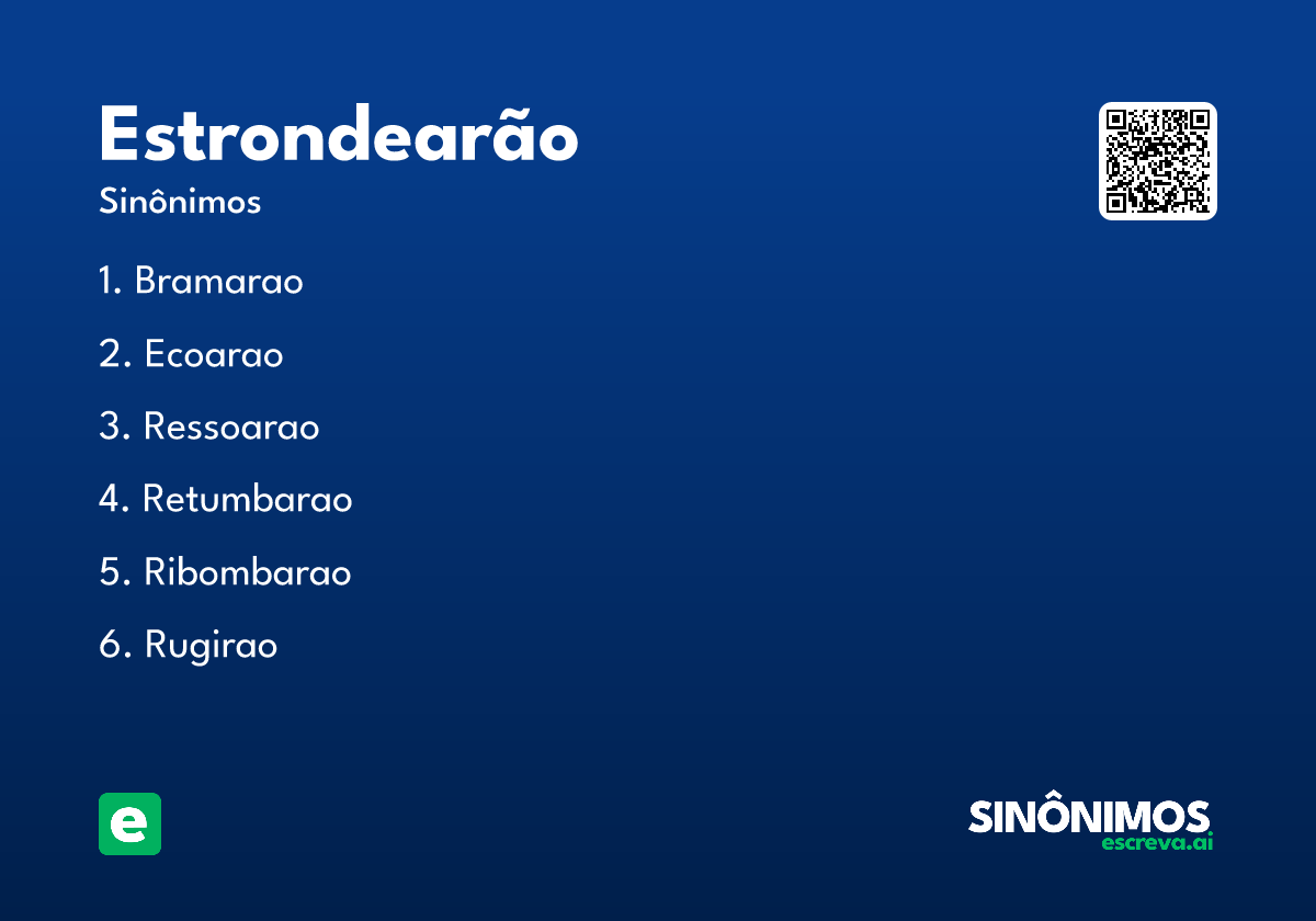 estrondearão