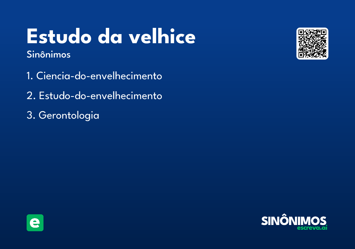 estudo da velhice