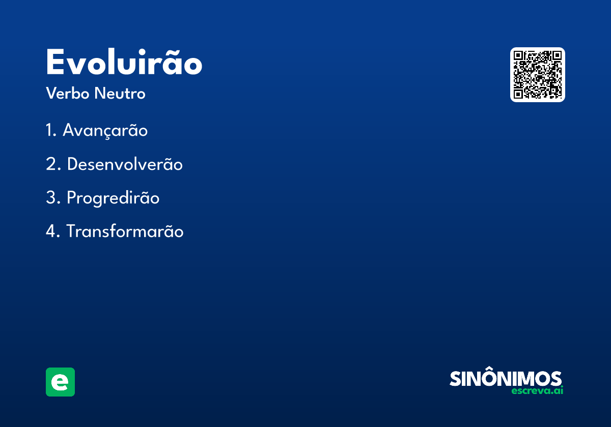 evoluirão