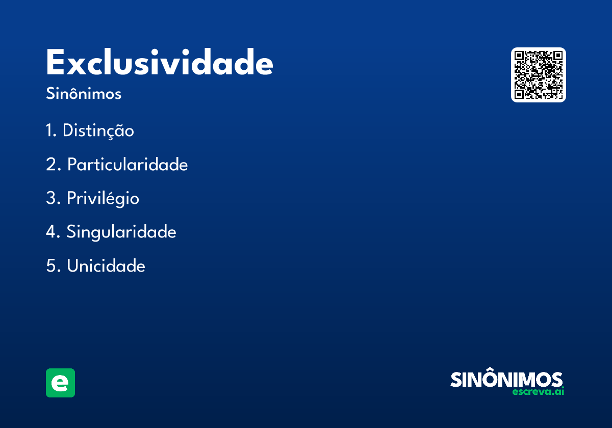 exclusividade