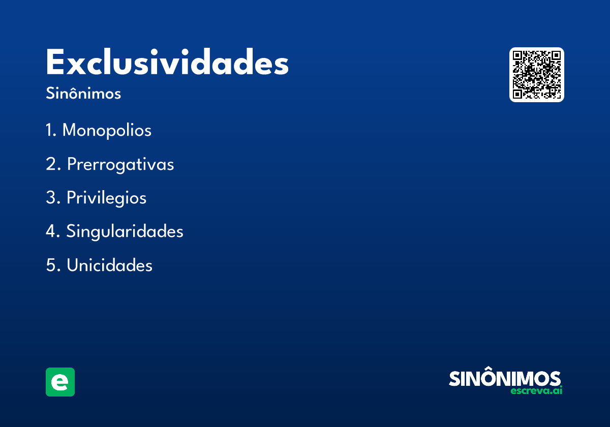 exclusividades