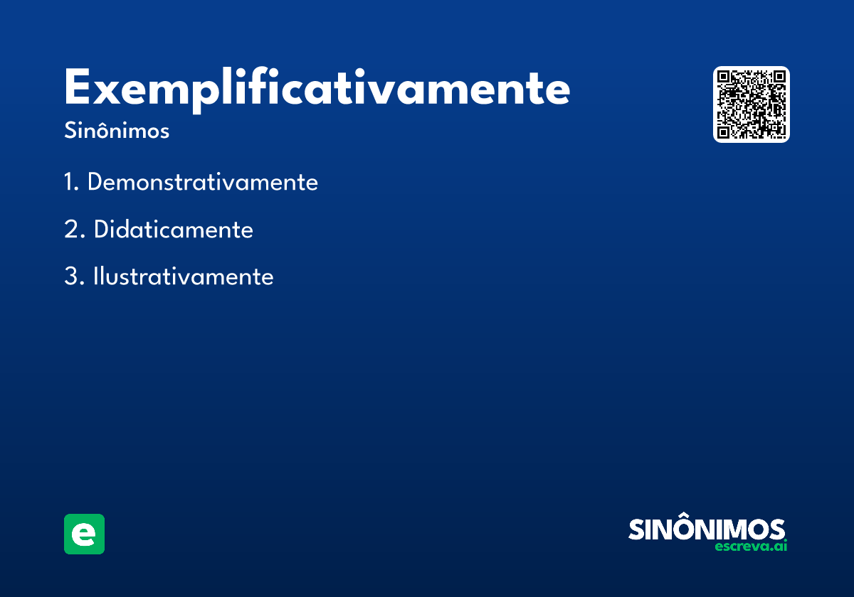 exemplificativamente