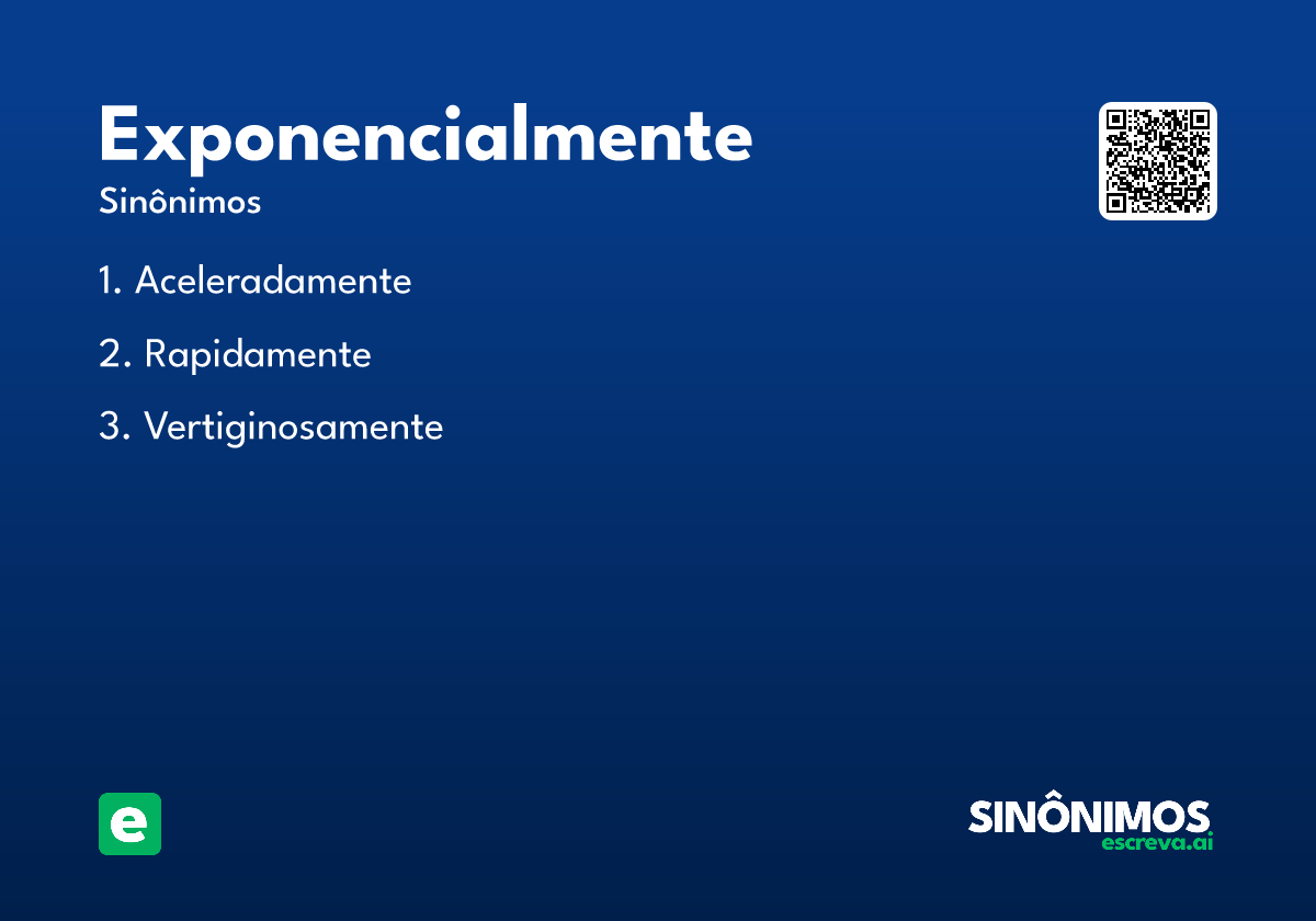 exponencialmente
