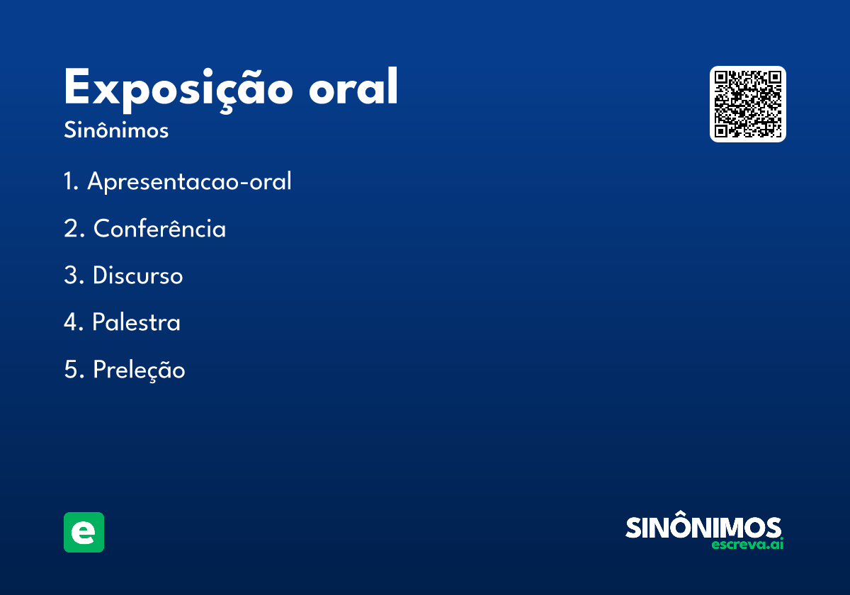 exposição oral