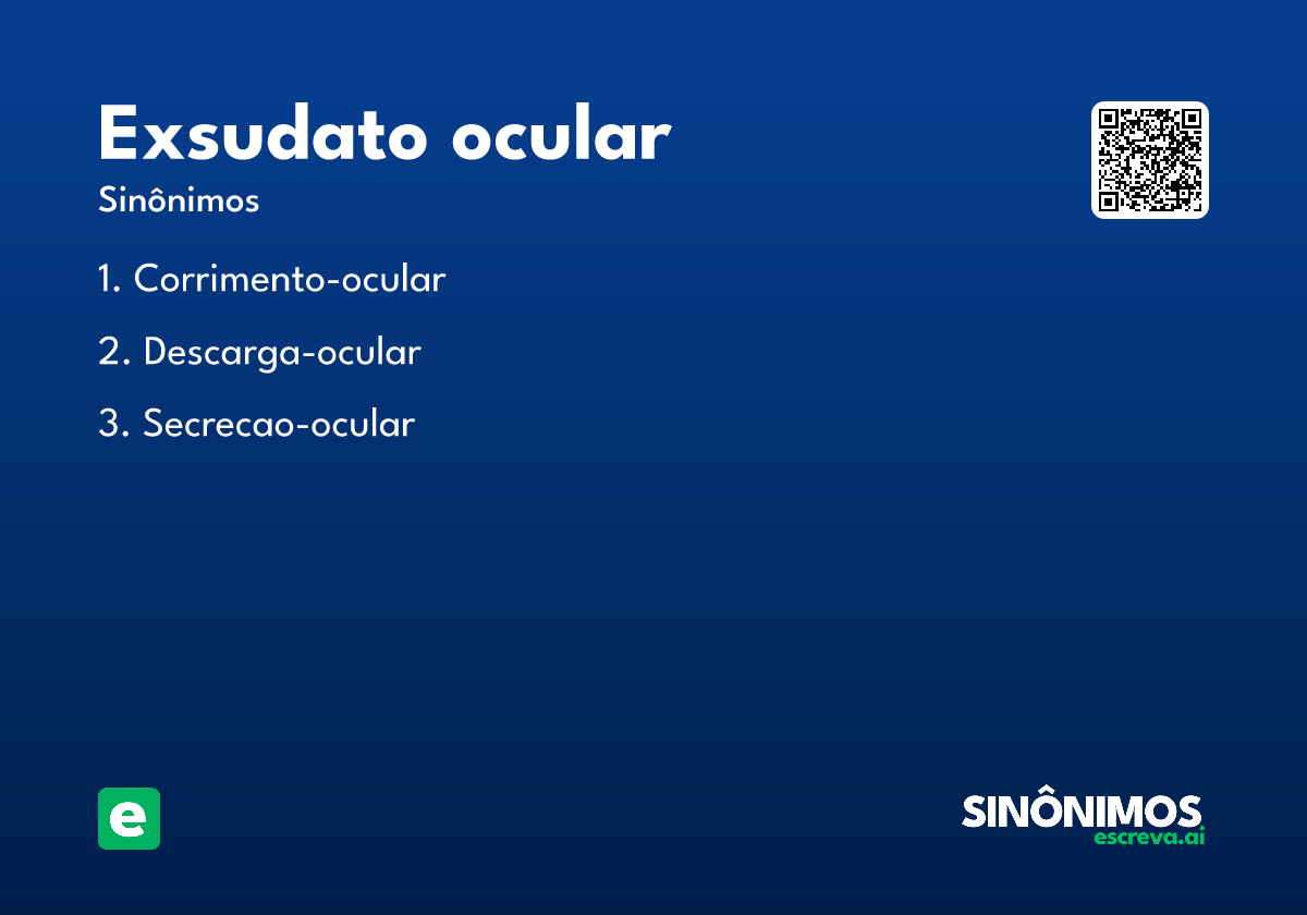 exsudato ocular