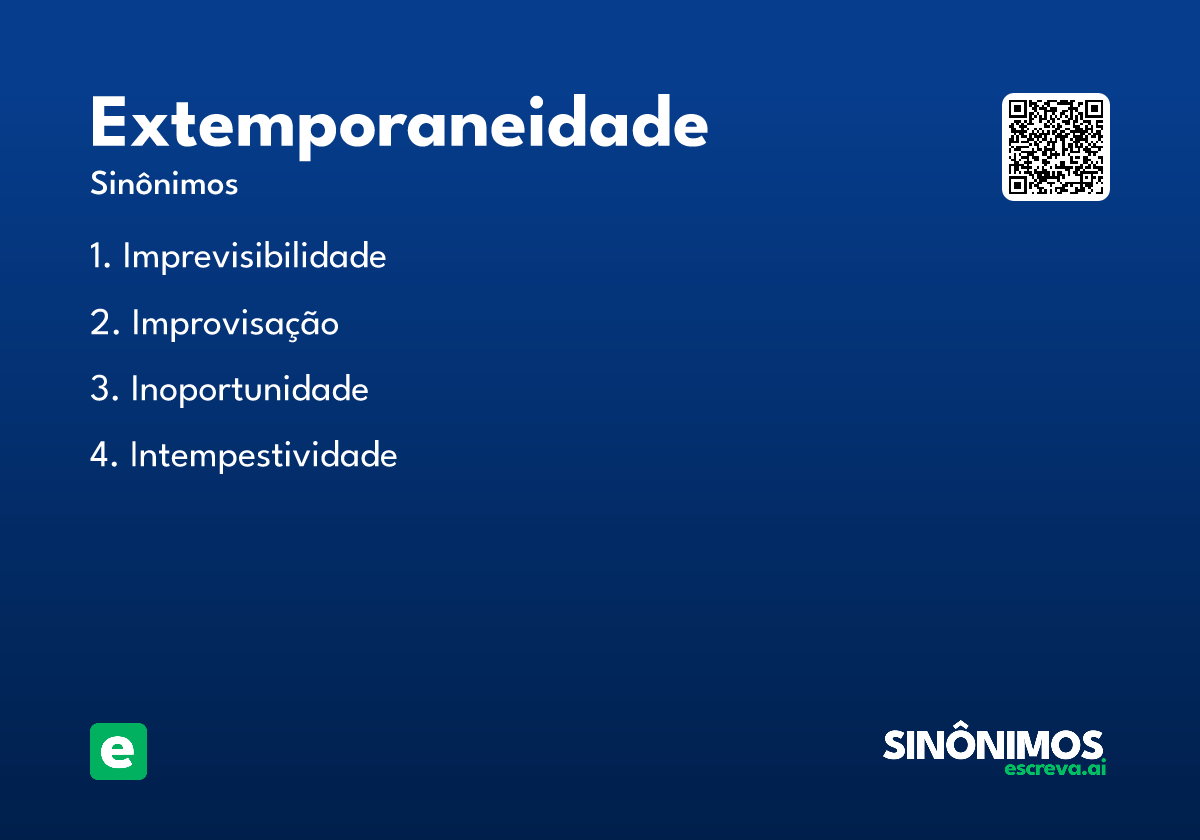 extemporaneidade