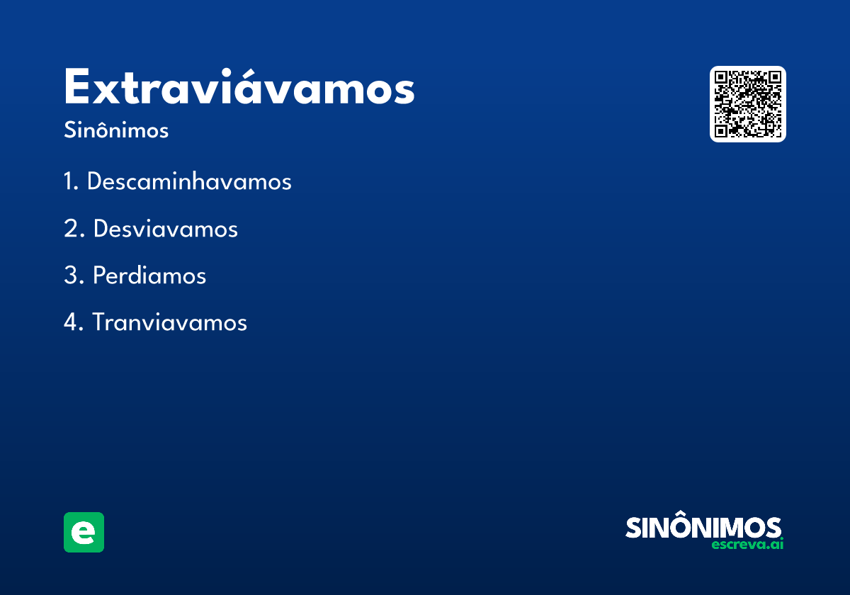 extraviávamos