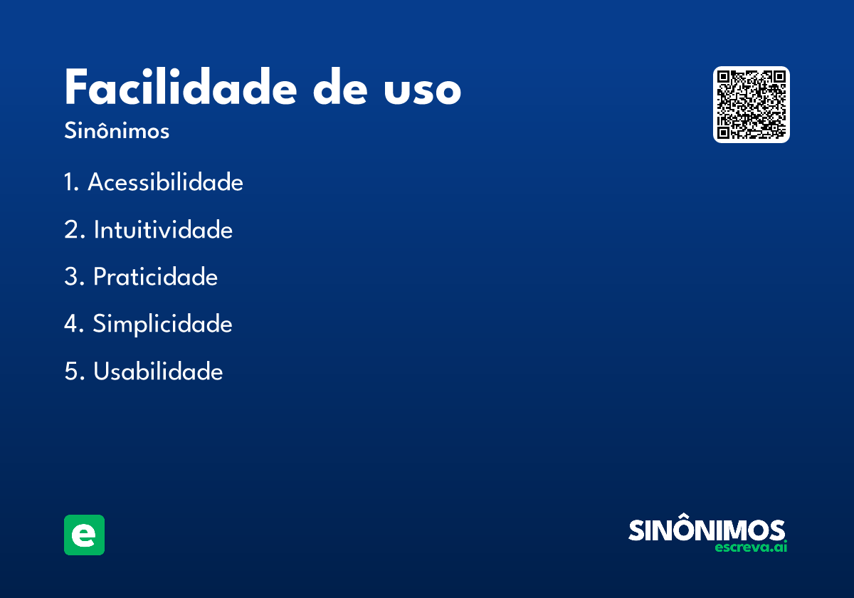 facilidade de uso