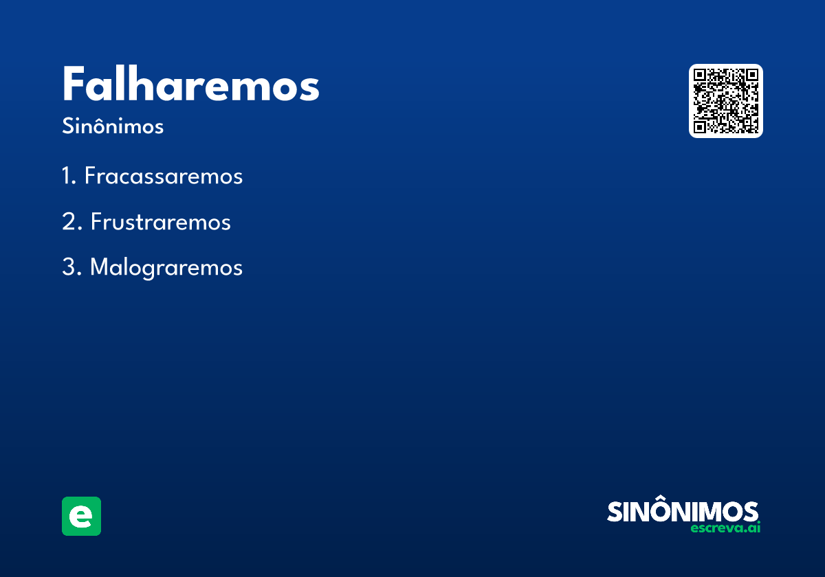 falharemos