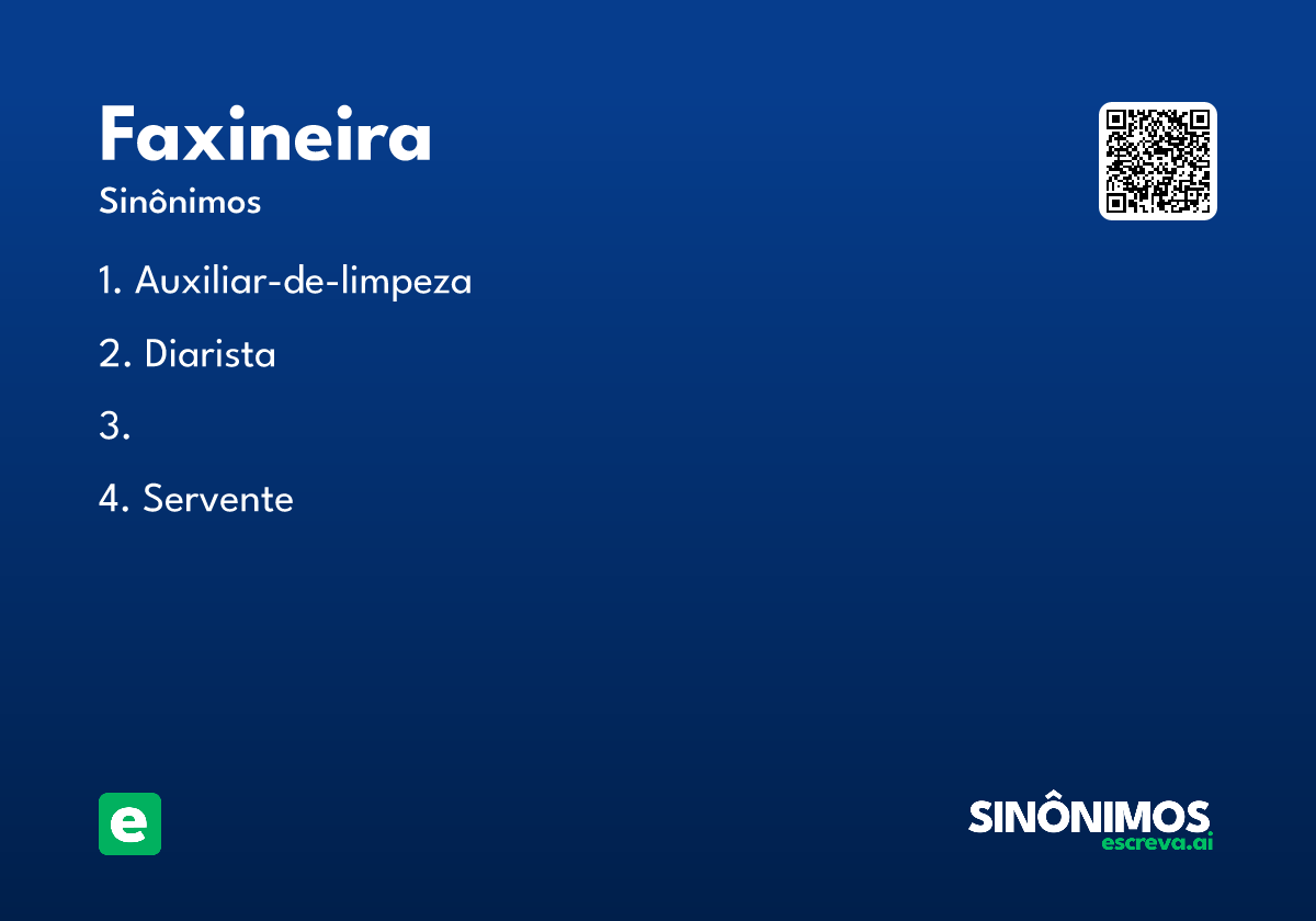 faxineira