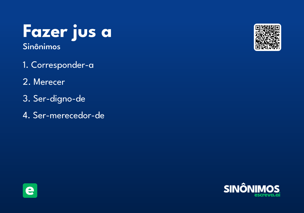 fazer jus a