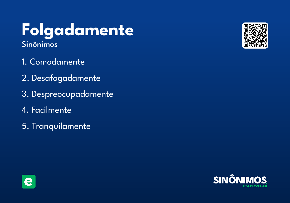 folgadamente
