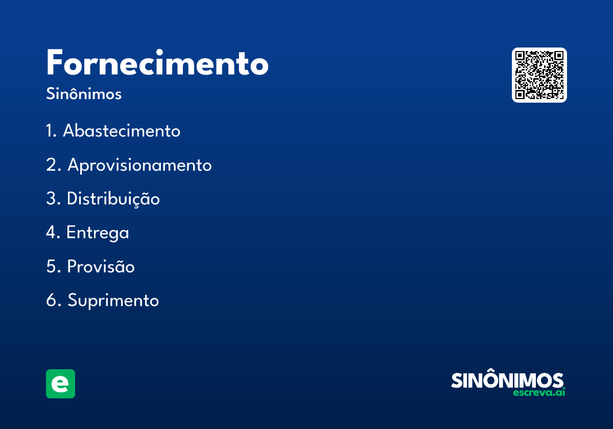 fornecimento