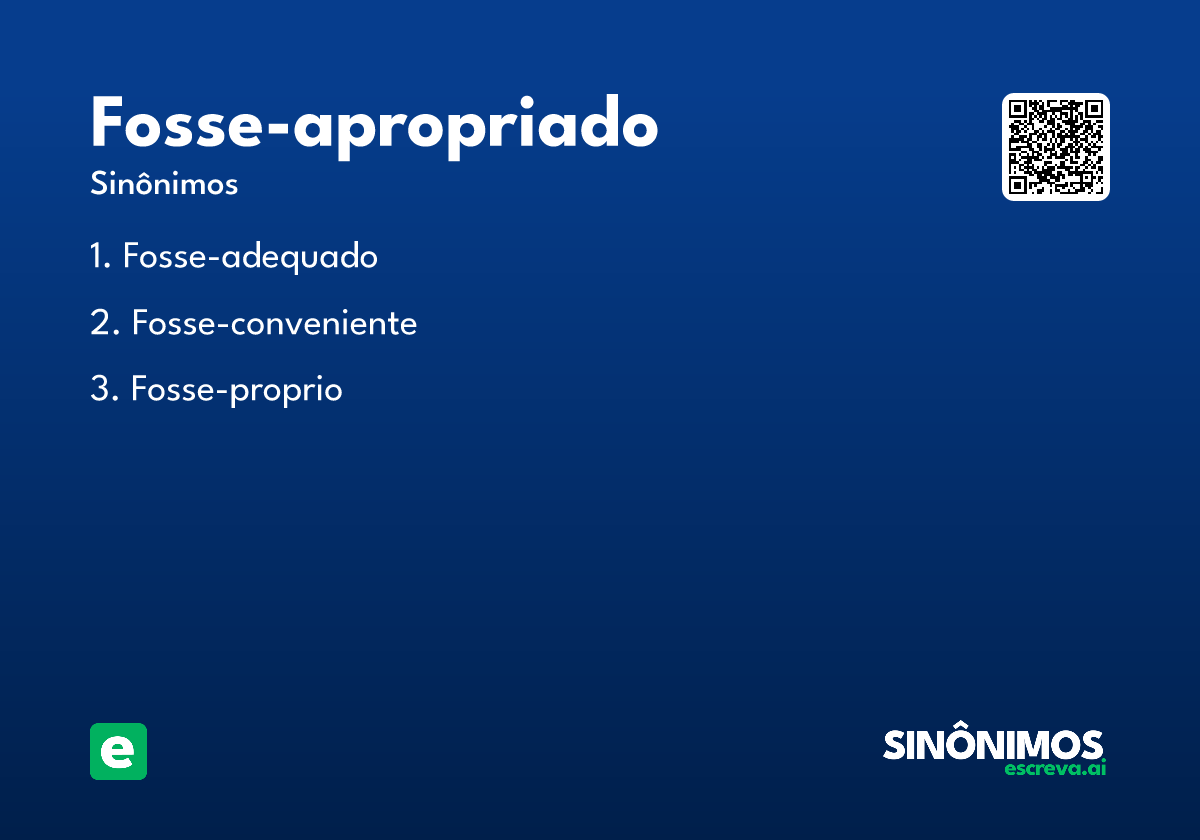 fosse-apropriado
