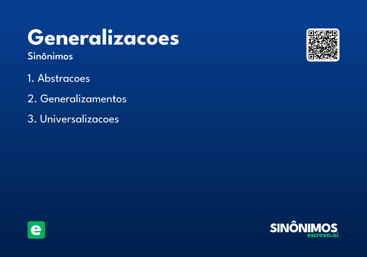 generalizacoes